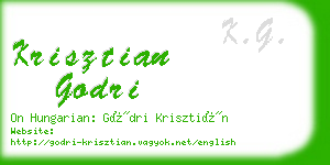 krisztian godri business card